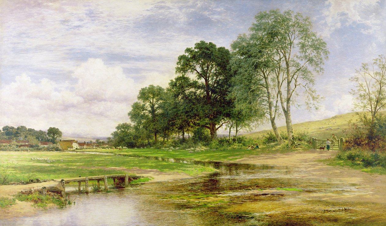 Mead ve Stream tarafından, 1893 by Benjamin Williams Leader