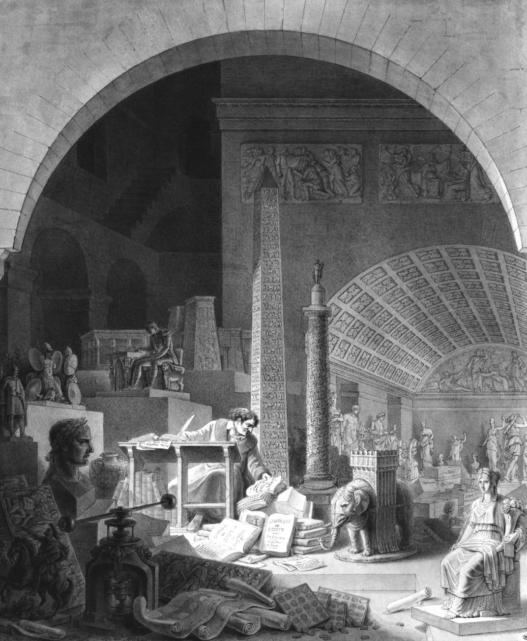 Dominique Vivant Denon (1747-1825) Louvre Koleksiyonunu kataloglarken by Benjamin Zix