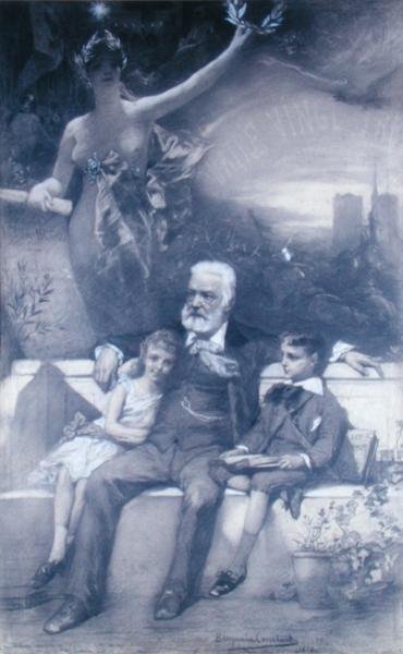 Victor Hugo (1802-85) ve Torunları by Benjamin  Constant