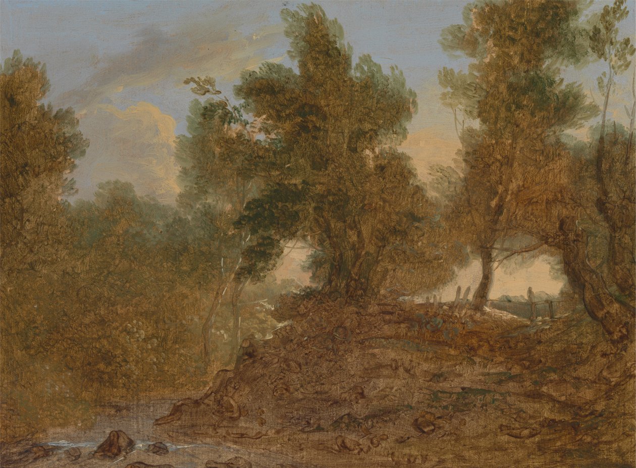 Wick, Gloucestershire'da Bir Manzara, 'Kayaların Altında' by Benjamin Barker