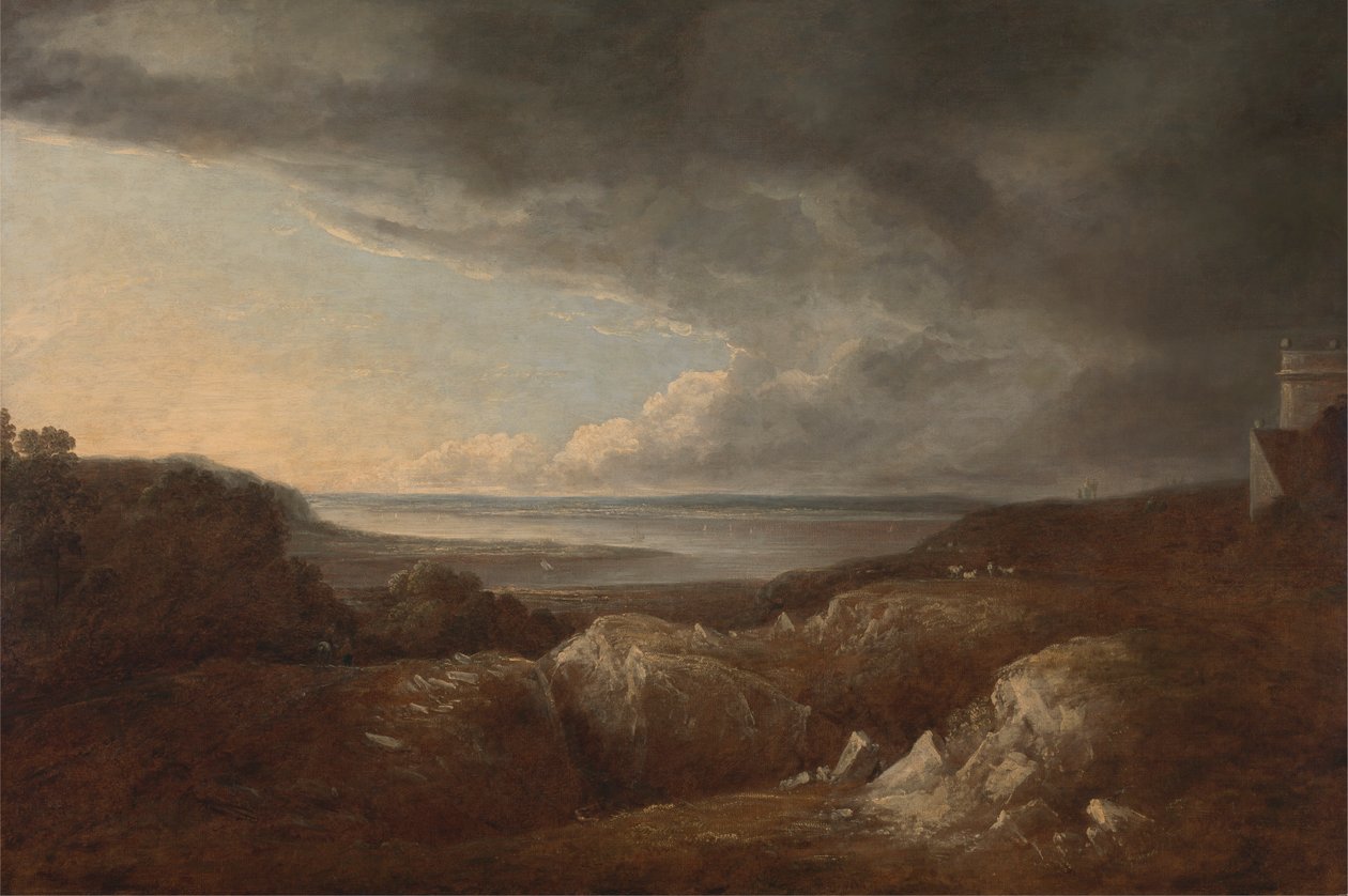 King's Weston, Lord de Clifford'un Koltuğu yakınlarındaki Severn Nehri manzarası by Benjamin Barker