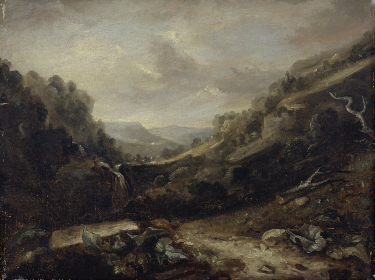 Batı Ülkesi Manzarası (tuval üzerine yağlı boya) by Benjamin Barker
