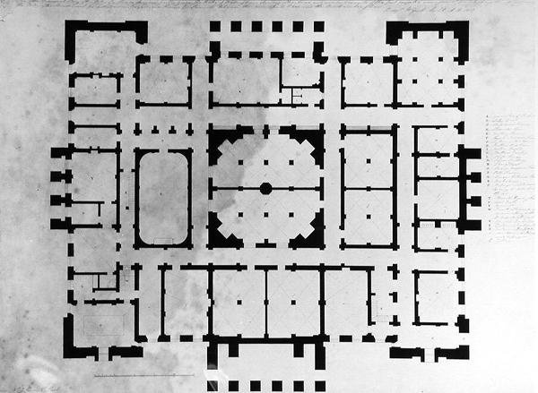 Bir evin bodrum katının planı by Benjamin Dean Wyatt