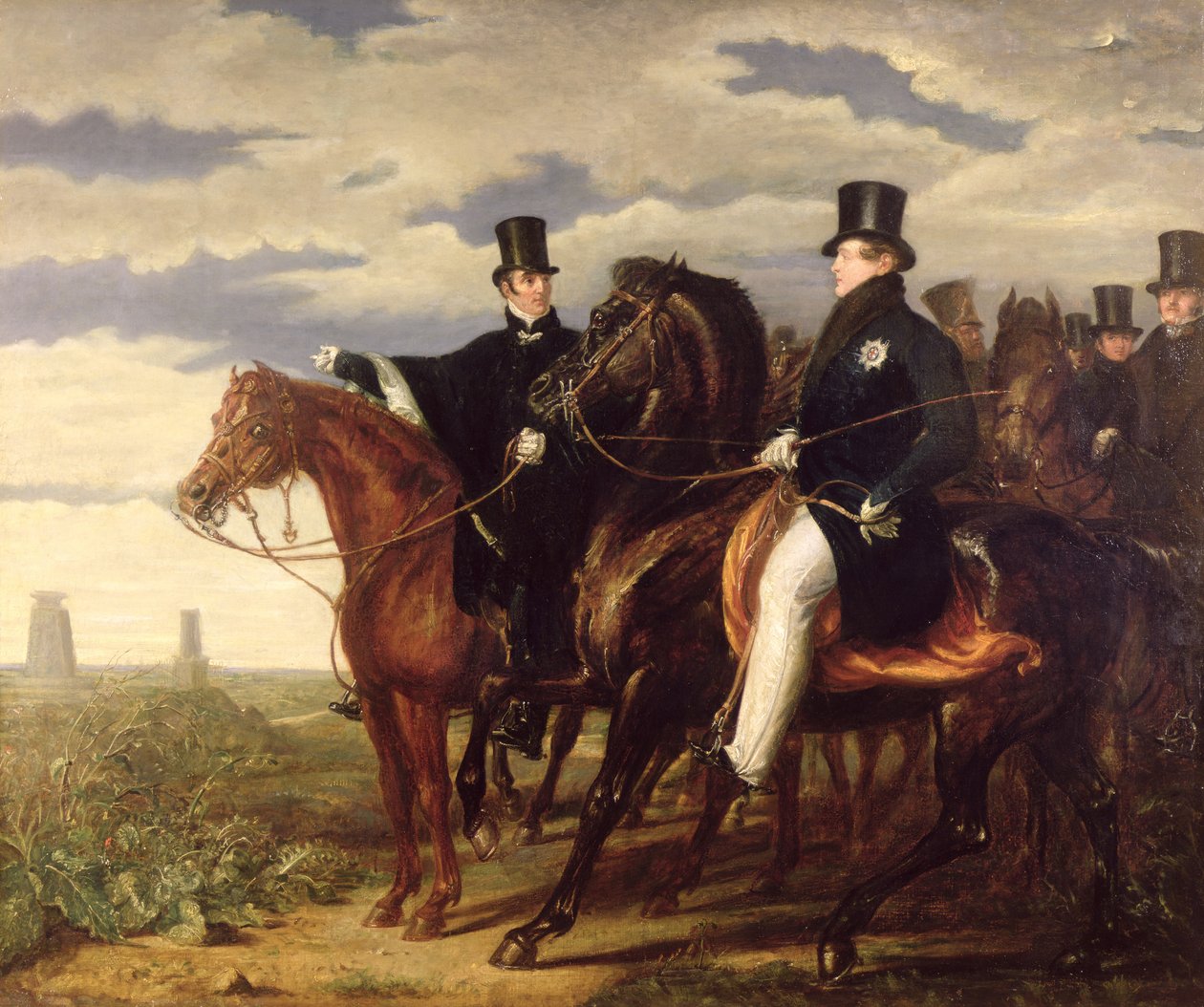 Wellington Dükü, Waterloo Tarlasını Kral IV. George