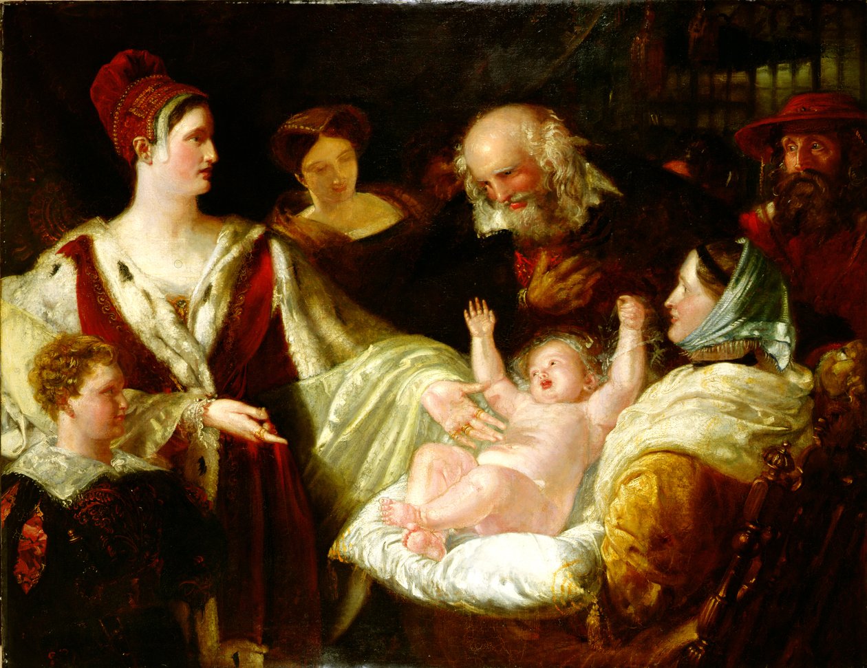 Bebekken İskoç Kraliçesi Mary by Benjamin Robert Haydon