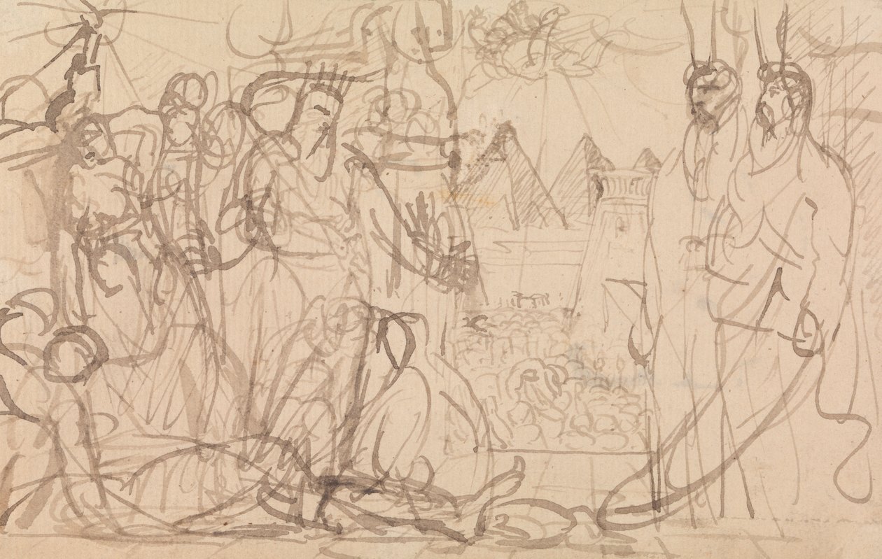 Firavun ve Musa by Benjamin Robert Haydon