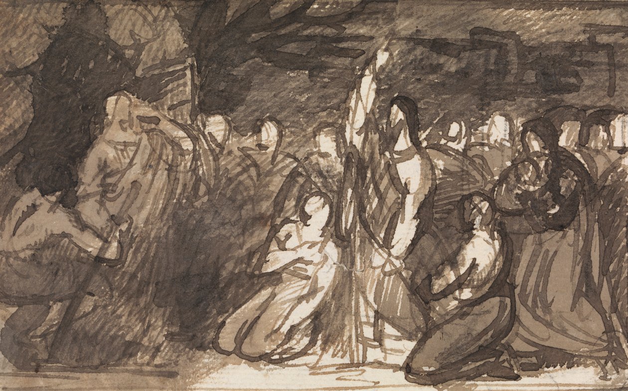 İsa'nın Dirilişi Lazarus Çalışması by Benjamin Robert Haydon