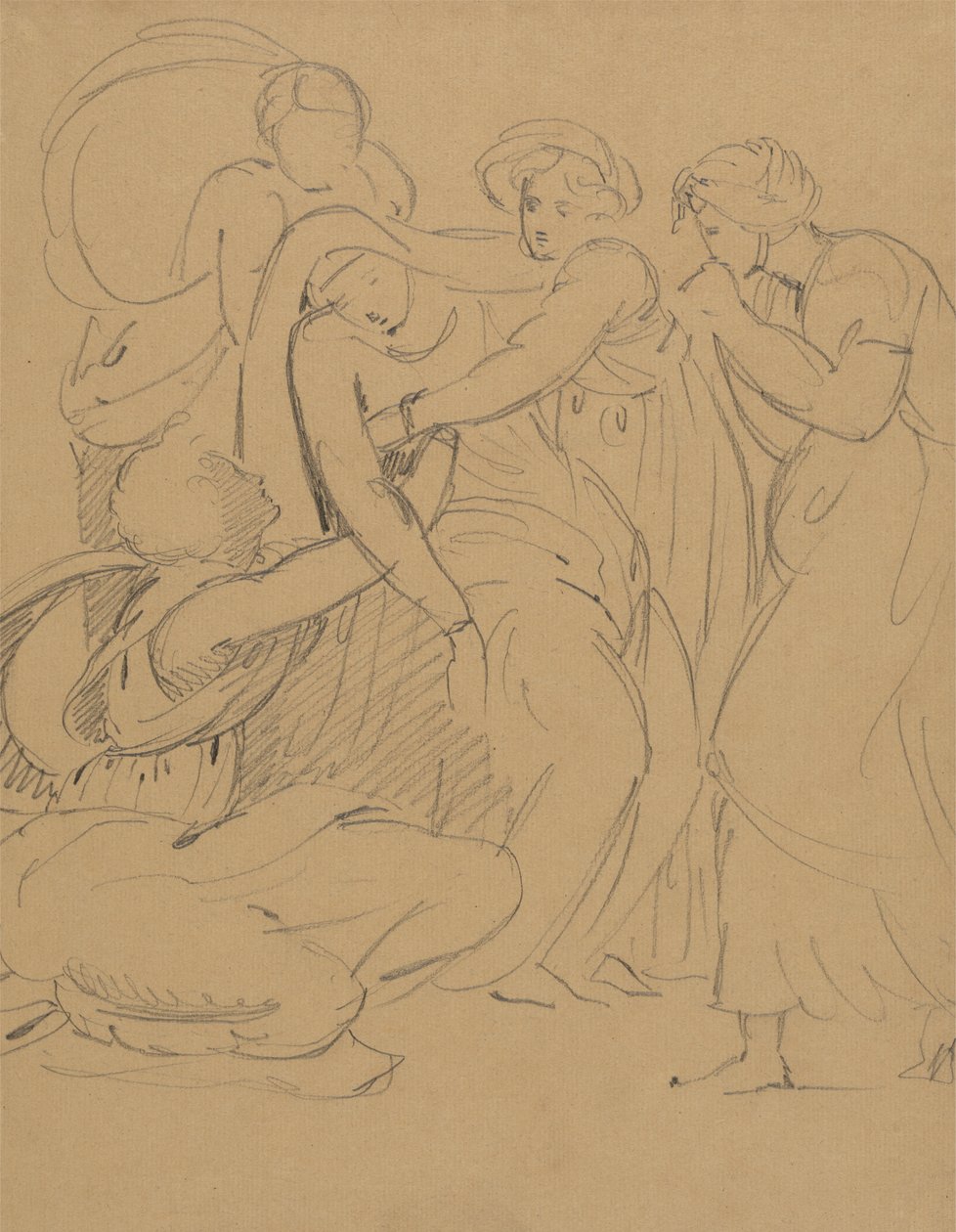 Dramatik Bir Sahnenin İncelenmesi by Benjamin Robert Haydon