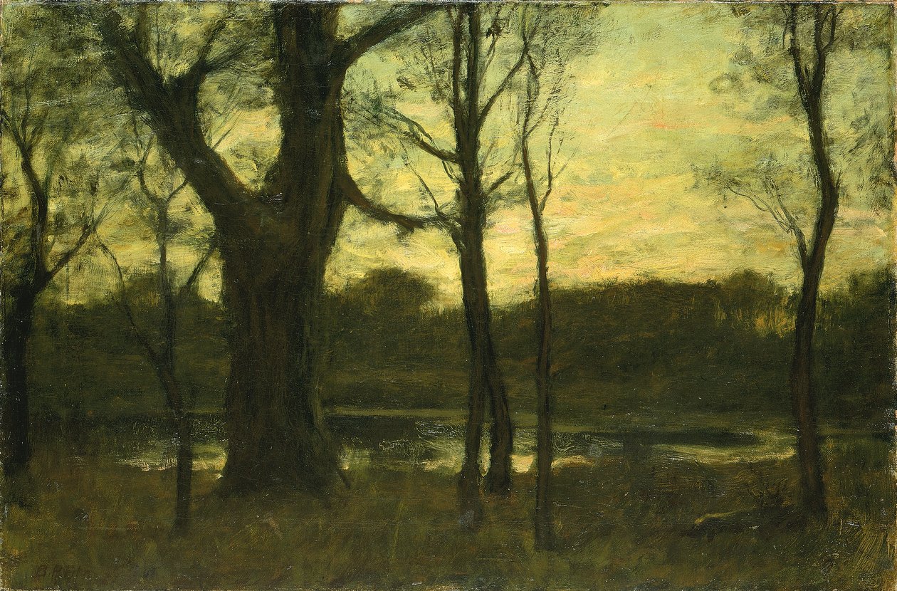 Ormanda Bir Havuz, 19. yüzyılın sonlarında. by Benjamin Rutherford Fitz