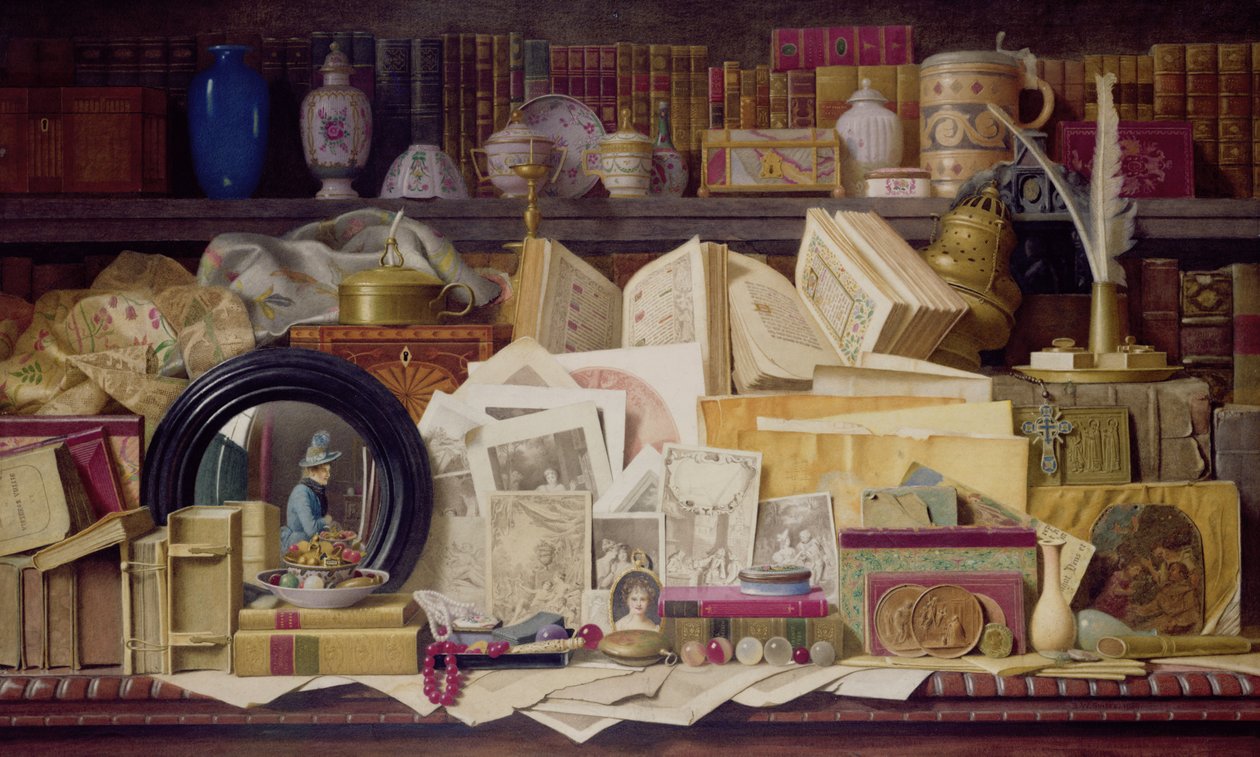 Heirlooms, 1888 (kağıt üzerinde wc) by Benjamin Walter Spiers