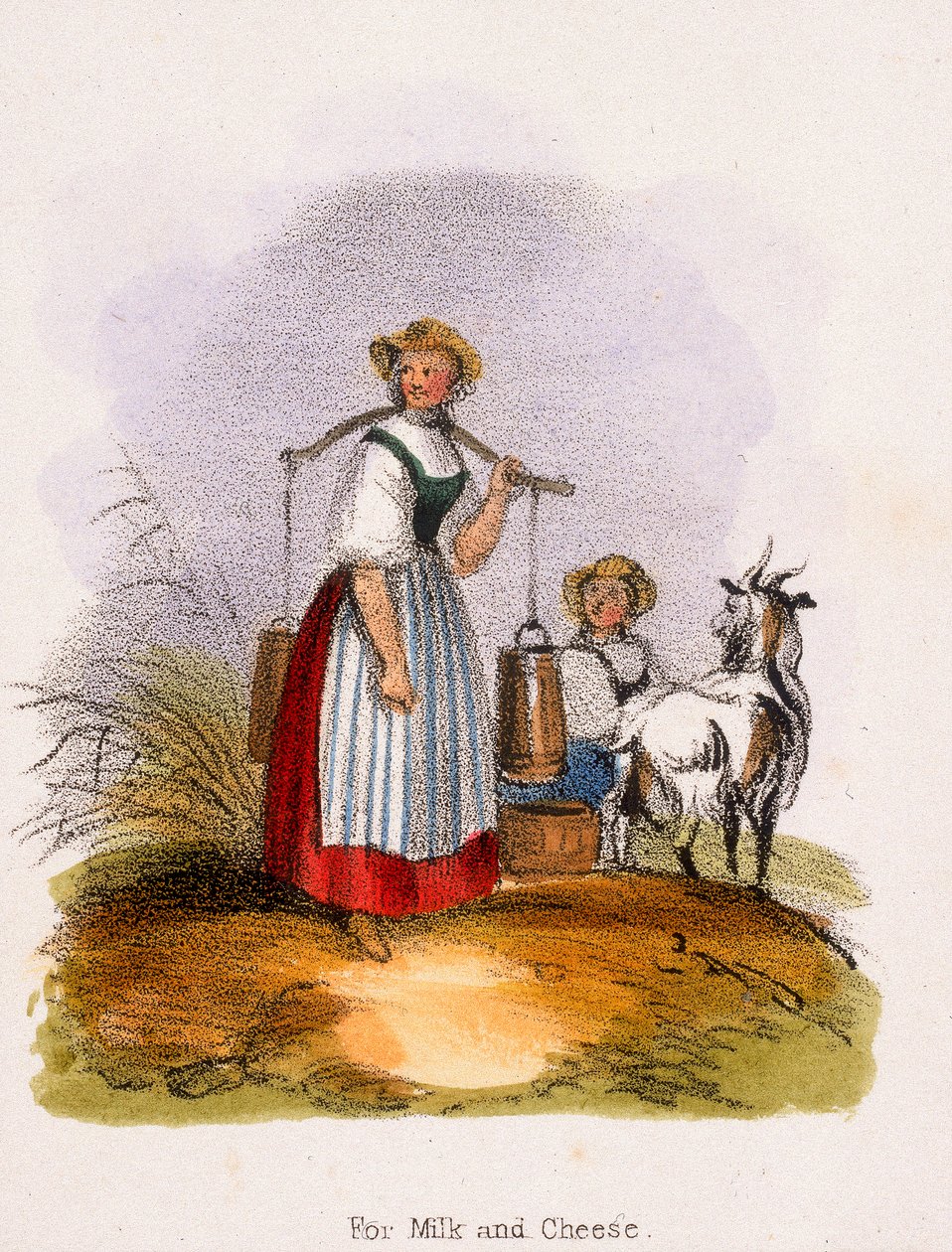 Süt ve Peynir için, c1845 by Benjamin Waterhouse Hawkins
