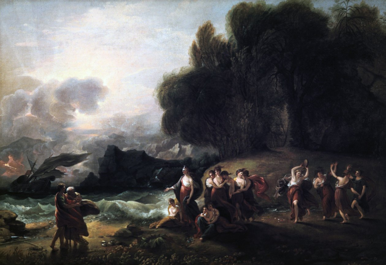 Calypsos Telemachus ve Mentor