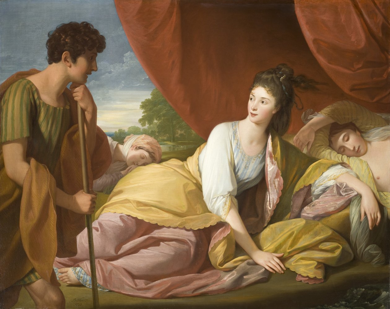 Cymon ve İphigenia by Benjamin West