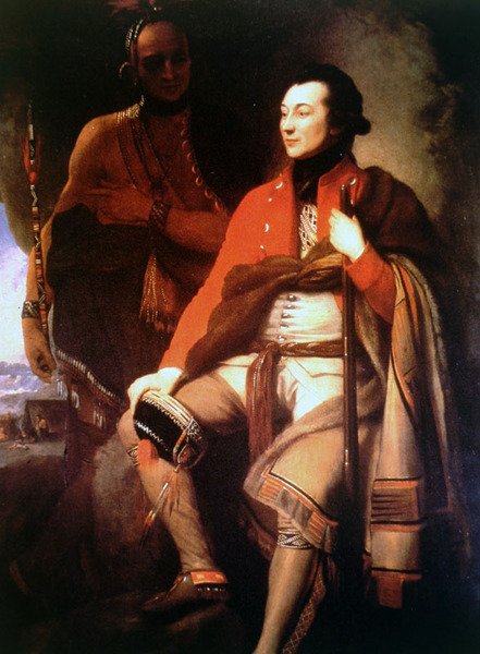 Guy Johnson (tuval üzerine yağlı boya) by Benjamin West