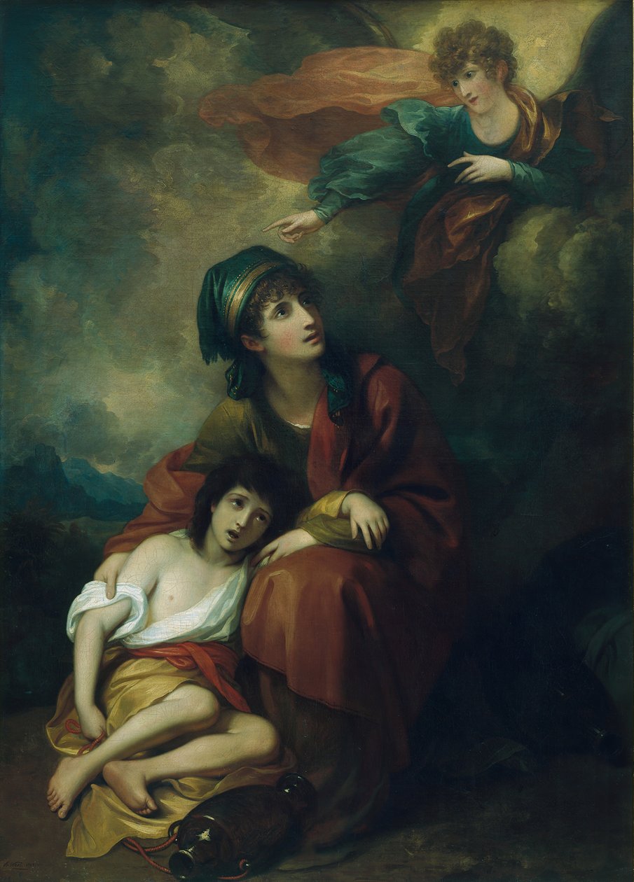 Hacer ve İsmail, 1776, 1803 üzerinde yeniden çalıştı. by Benjamin West