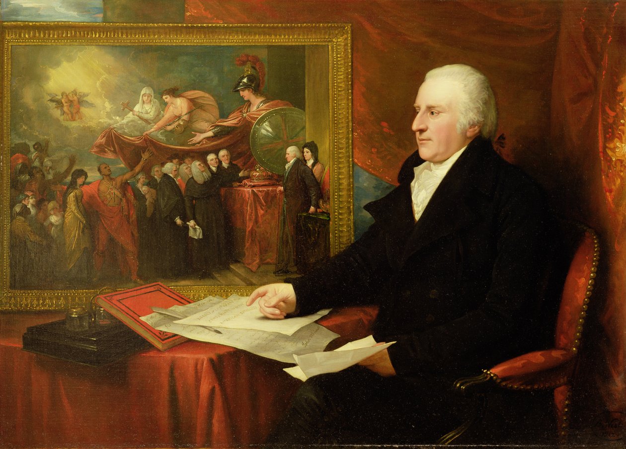 John Eardley Wilmot (1709-92) 1812 (tuval üzerine yağlı boya) by Benjamin West