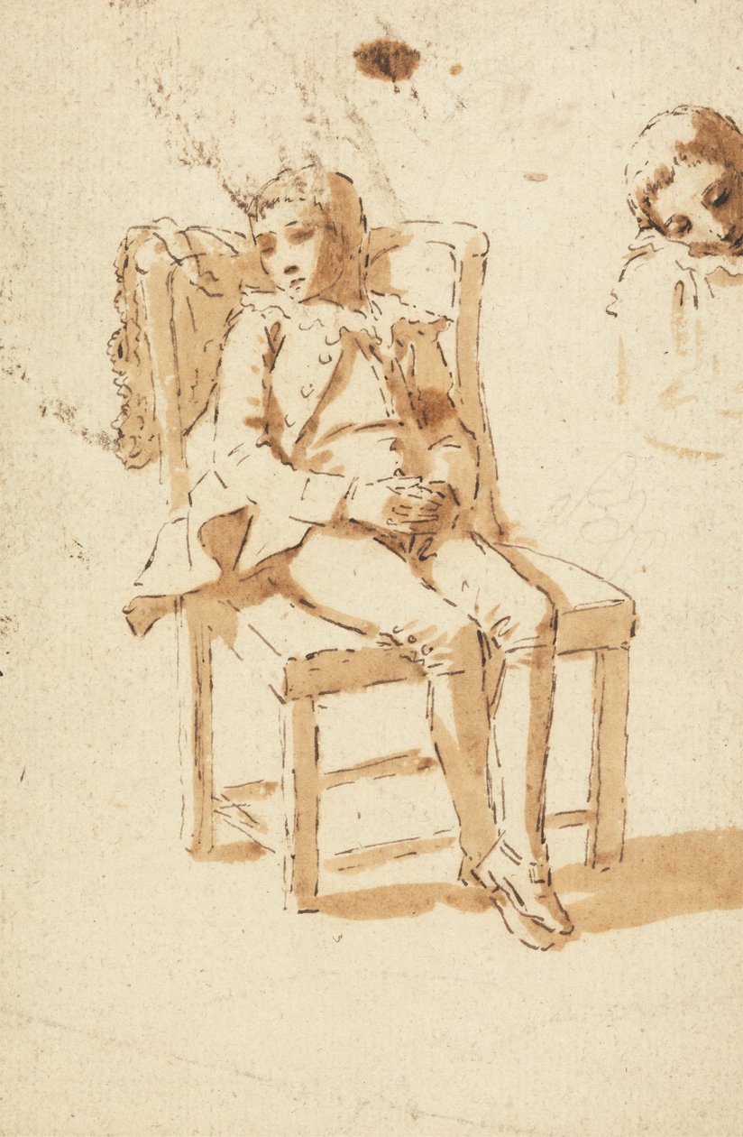Page Boy Uyuyor by Benjamin West