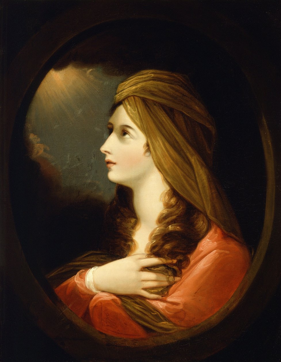 Bir Hanımefendinin Portresi, 18. yüzyılın sonlarında by Benjamin West