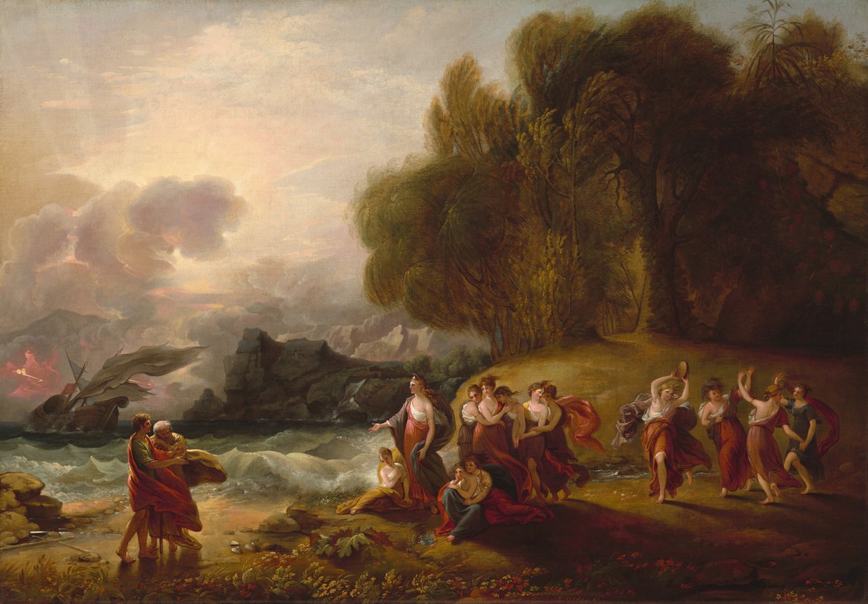 Telemakhos ve Kalipso by Benjamin West