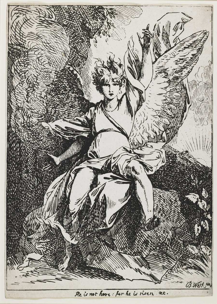 Diriliş Meleği, "Poliotografi Örnekleri"nden by Benjamin West