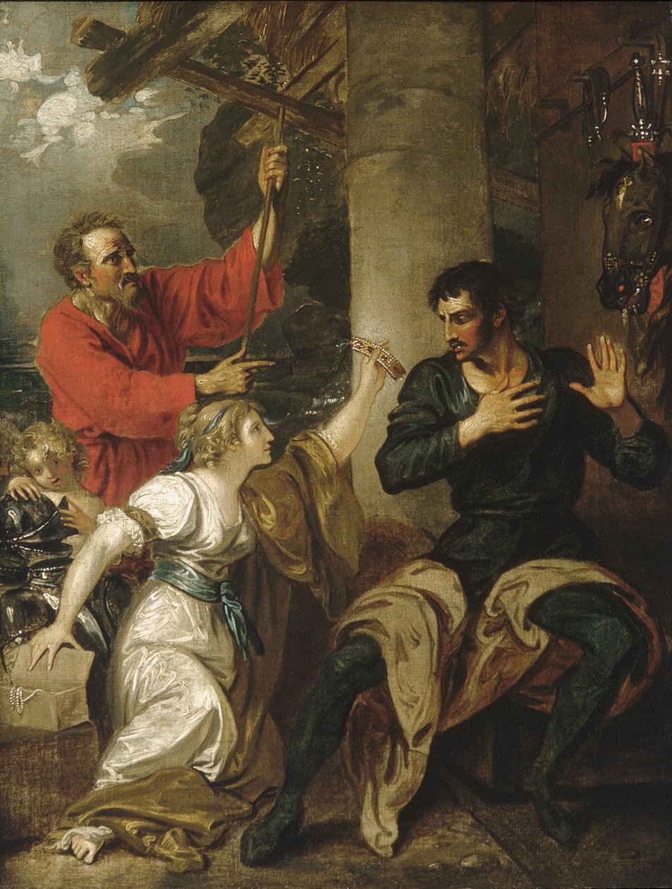 The Damsel ve Orlando, c.1793 (tuval üzerine yağlı boya) by Benjamin West