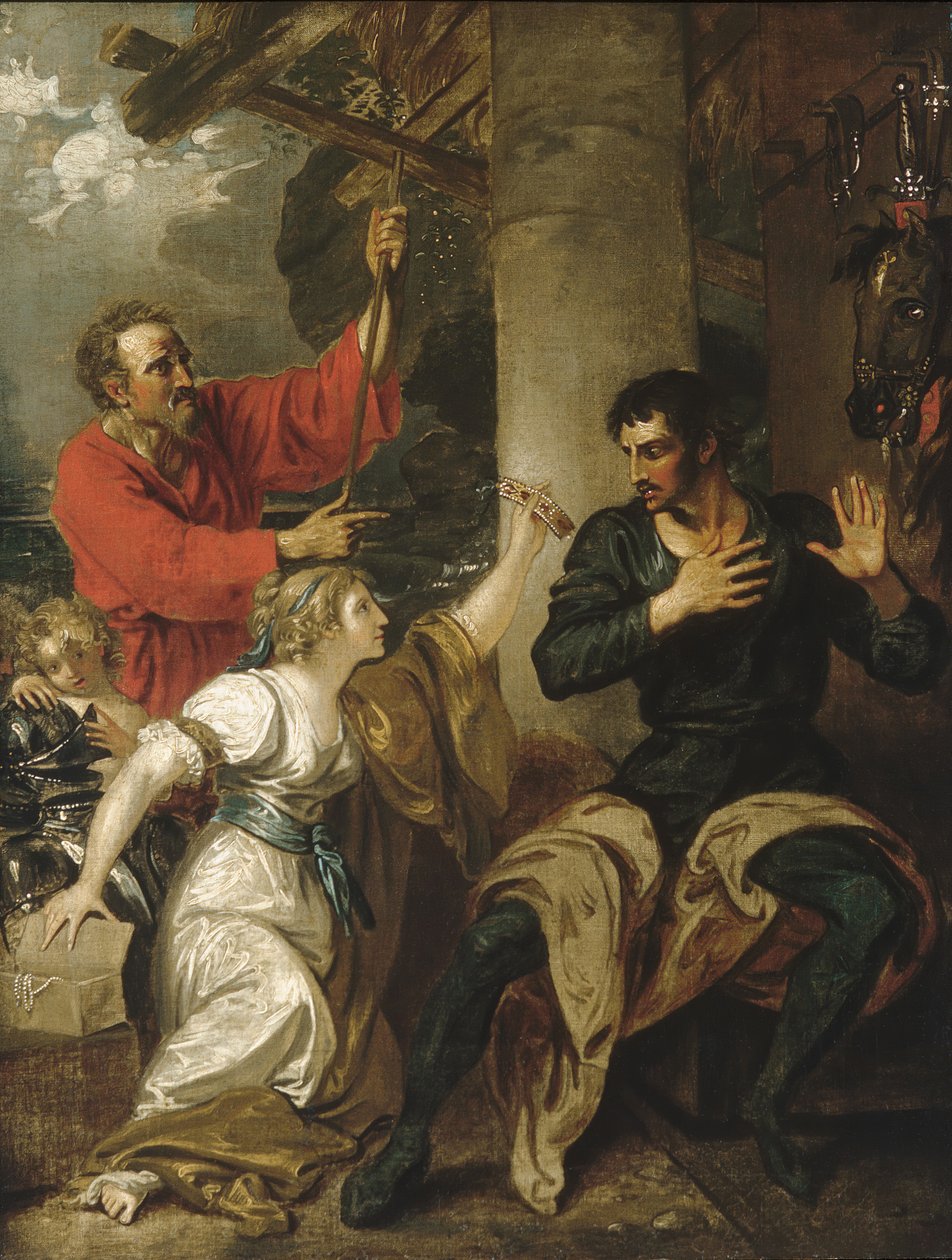 Damsel ve Orlando, yak. 1793. by Benjamin West