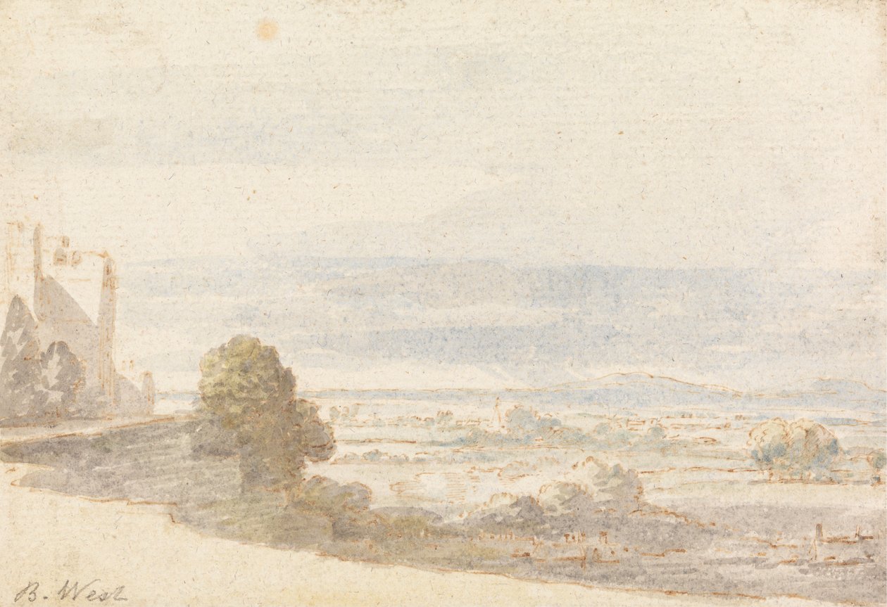 Castle Terrace'tan Windsor Büyük Parkı by Benjamin West