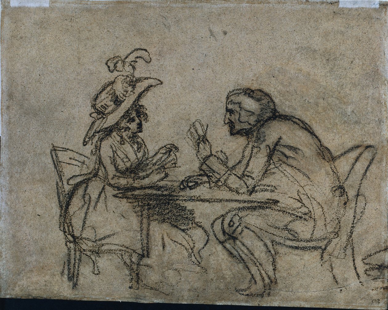 Kadın ve Erkek Oyun Kağıtları (verso) by Benjamin West