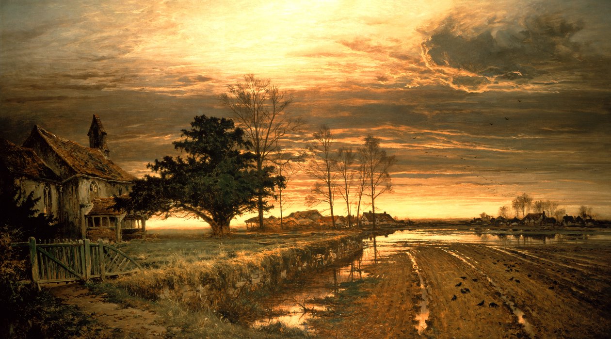 Akşam Işık Olacak, 1882 by Benjamin Williams Leader