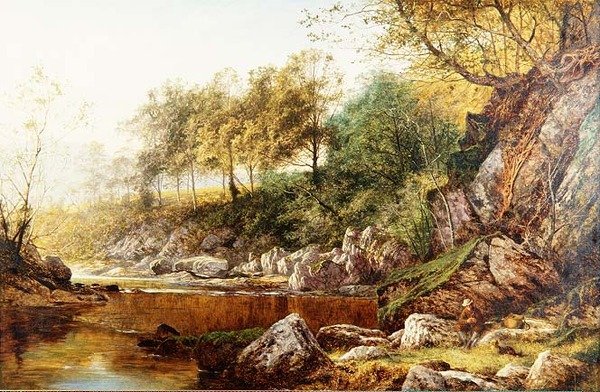 Conway Nehri üzerinde by Benjamin Williams Leader