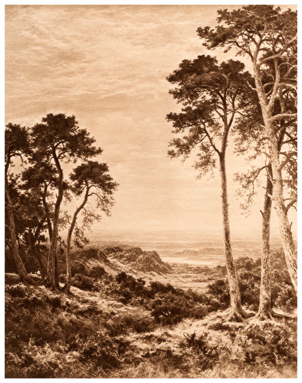 Yağmurdan Sonra Gün Batımı, 1903 by Benjamin Williams Leader