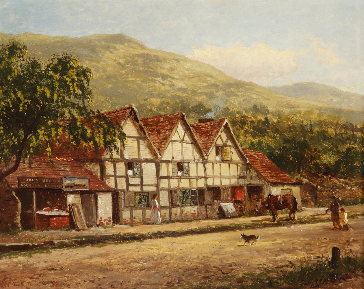 Eski Demirciler Dükkanı, Great Malvern, 1871 by Benjamin Williams Leader