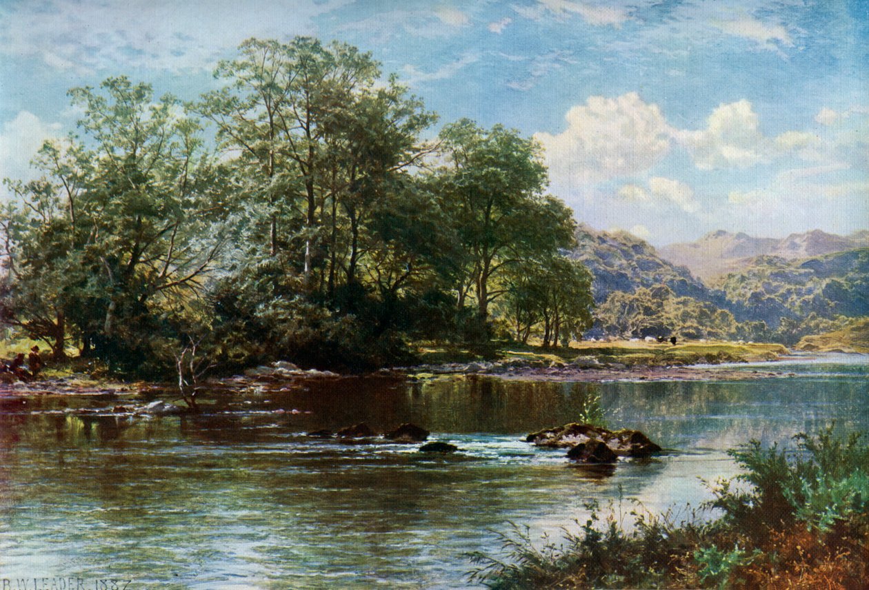 Yaz Saatinde Dere, 1887, 1912. by Benjamin Williams Leader