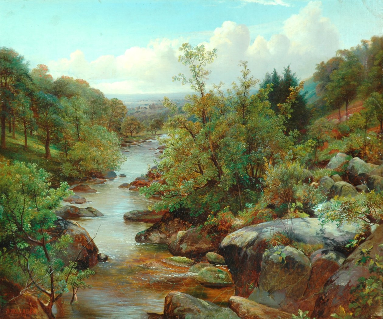 Galler Manzarası by Benjamin Williams Leader