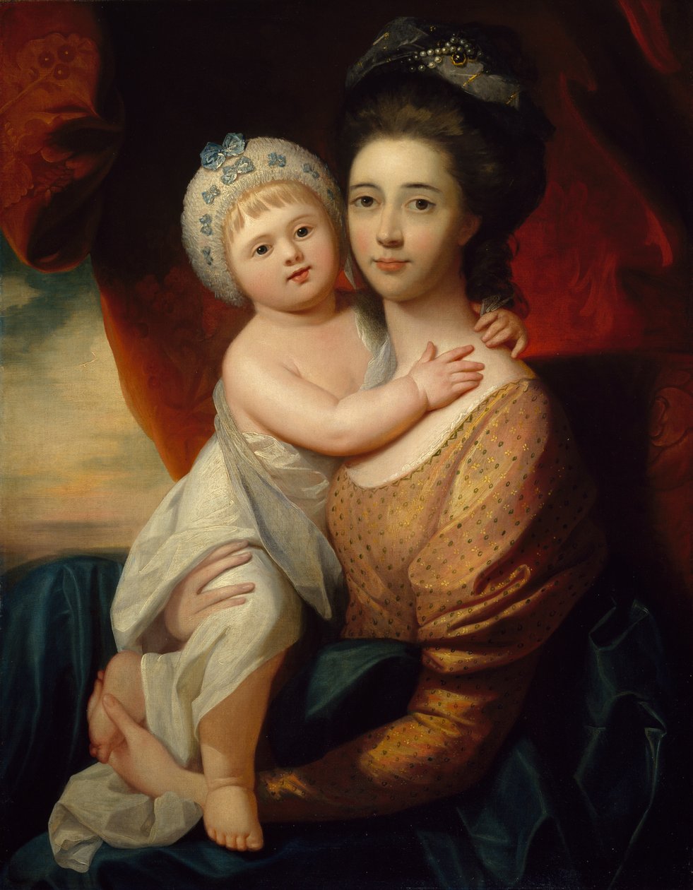 Bebek Oğlu ile Lady Sondes, c.1793-94 by Benjamin school of West