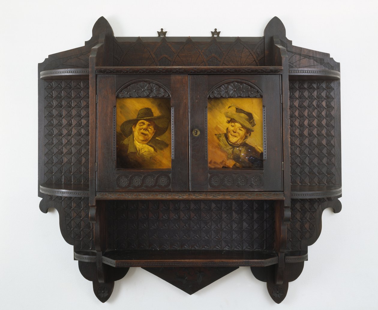 Seramik Plakalı Asma Duvar Dolabı, c. 1890