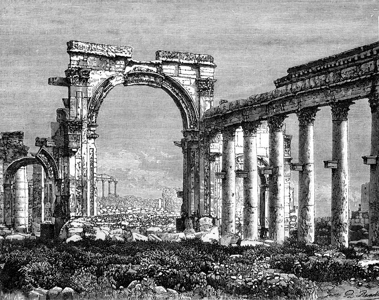 Palmyra, Suriye, 19. yüzyıl kalıntıları by Benoist