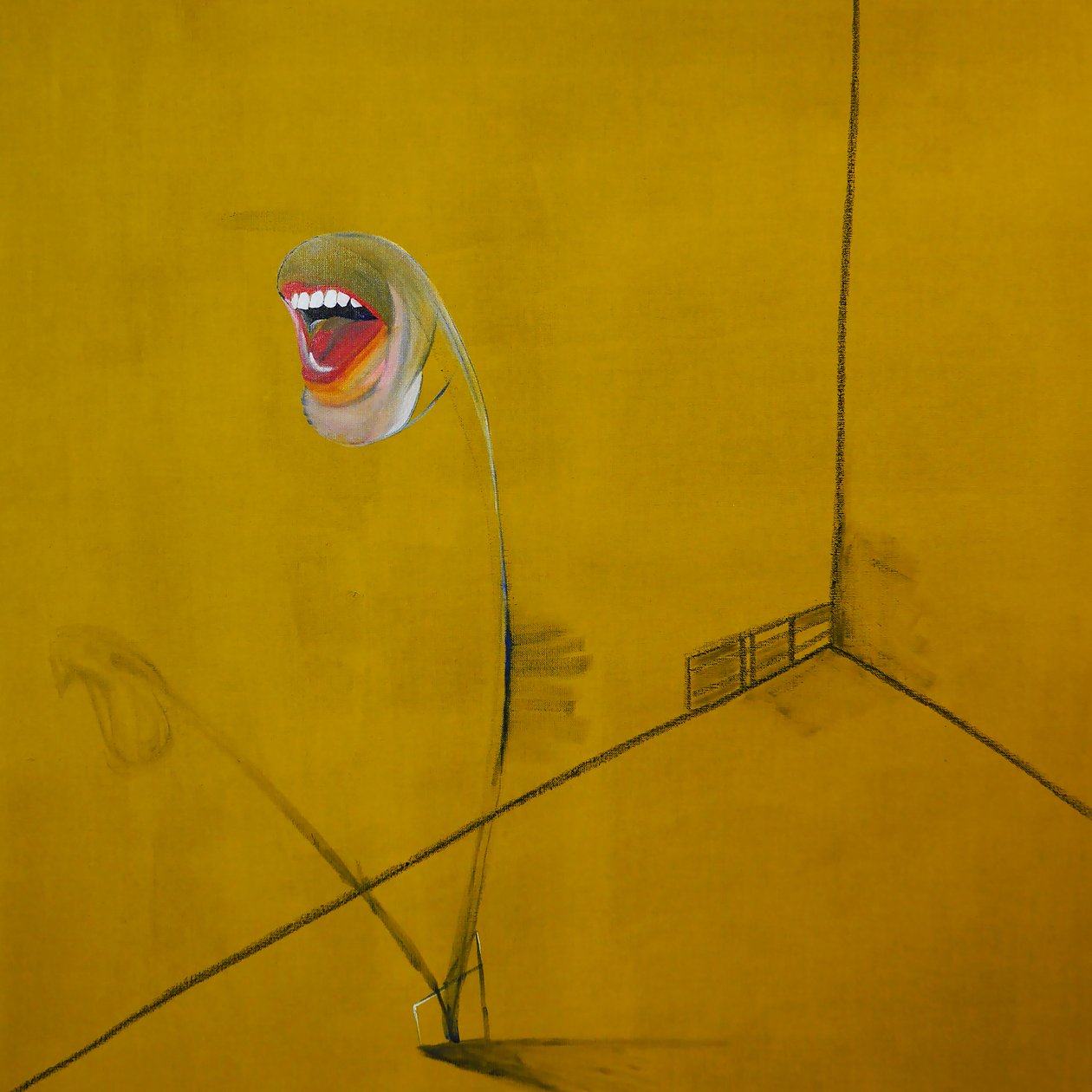 La colère, panel 2, 2016 (tuval üzerine yağlıboya ve akrilik) by Benoit Erwann Boucherot