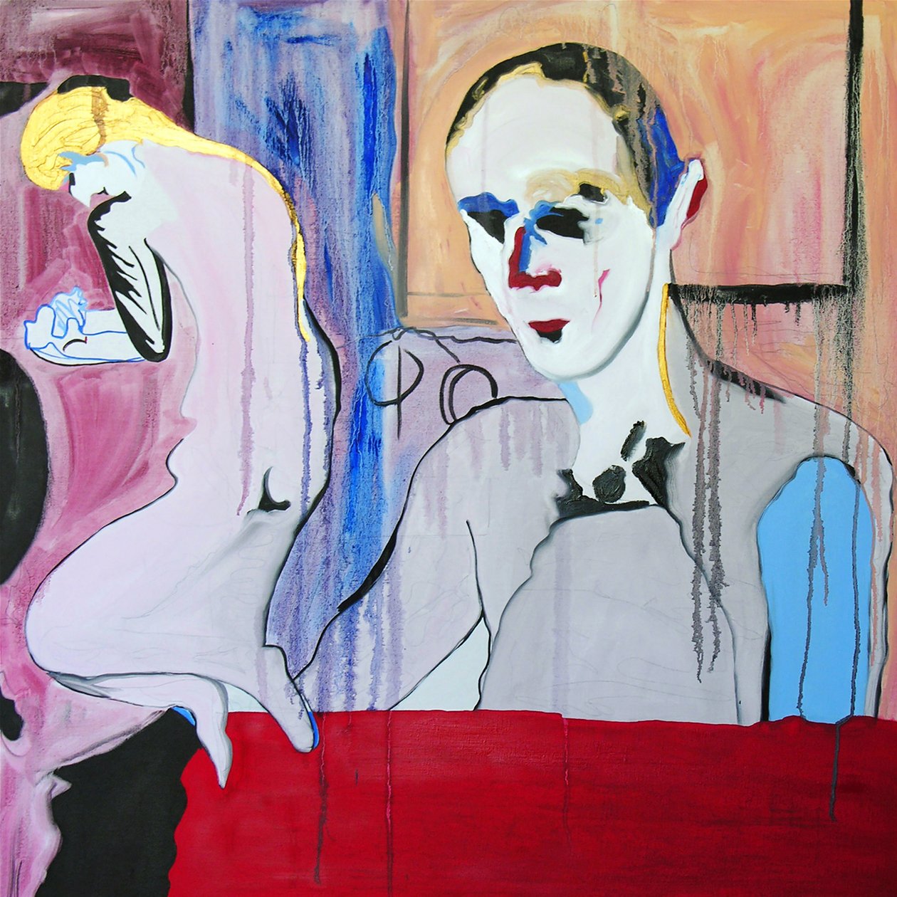 Bonnard ailesi, 2005 (tuval üzerine yağlıboya) by Benoit Erwann Boucherot