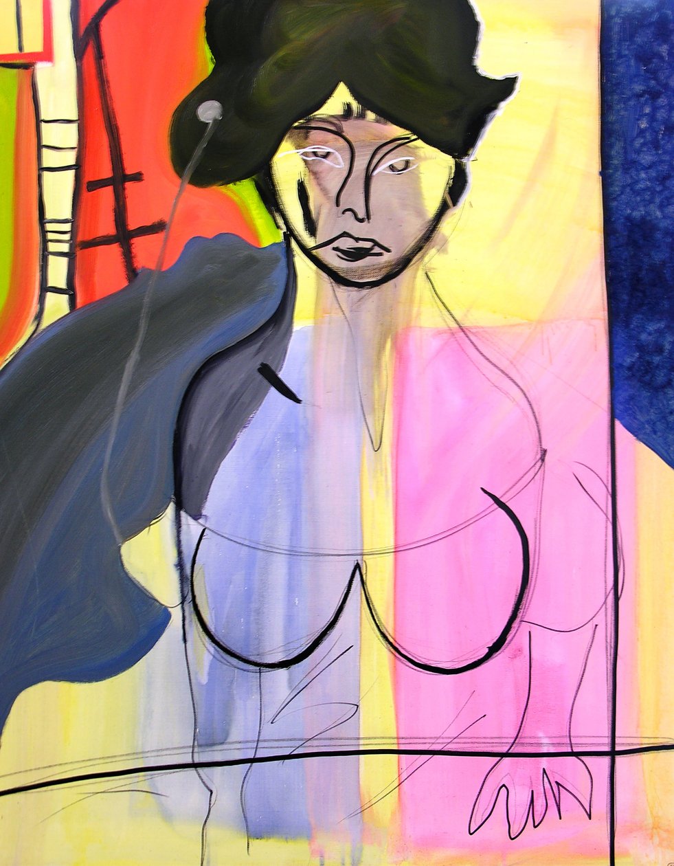 Bayan N. 1, 2000 (tuval üzerine yağlıboya) by Benoit Erwann Boucherot