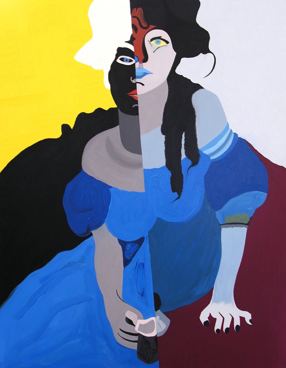Bayan N. 3, 2000 (tuval üzerine yağlıboya) by Benoit Erwann Boucherot