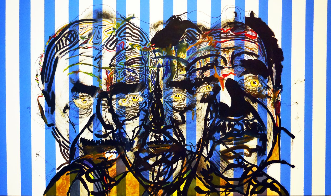 Sürportre : Gabriel Garcia Marquez, 2015 (tuval üzerine yağlıboya ve akrilik) by Benoit Erwann Boucherot