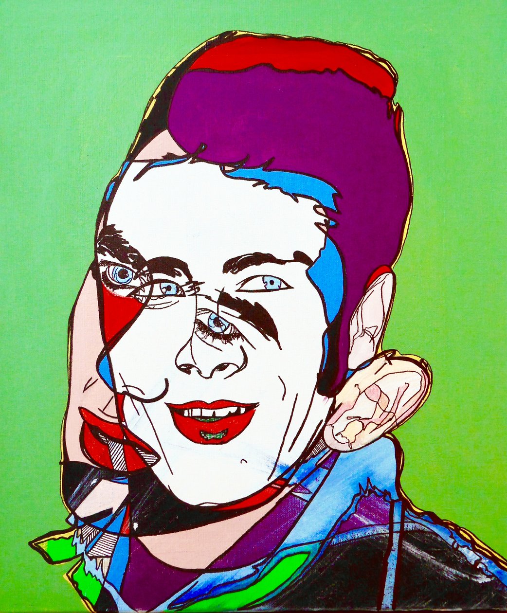 Sürportre : Jimmy Dean, 2005 (tuval üzerine yağlıboya) by Benoit Erwann Boucherot