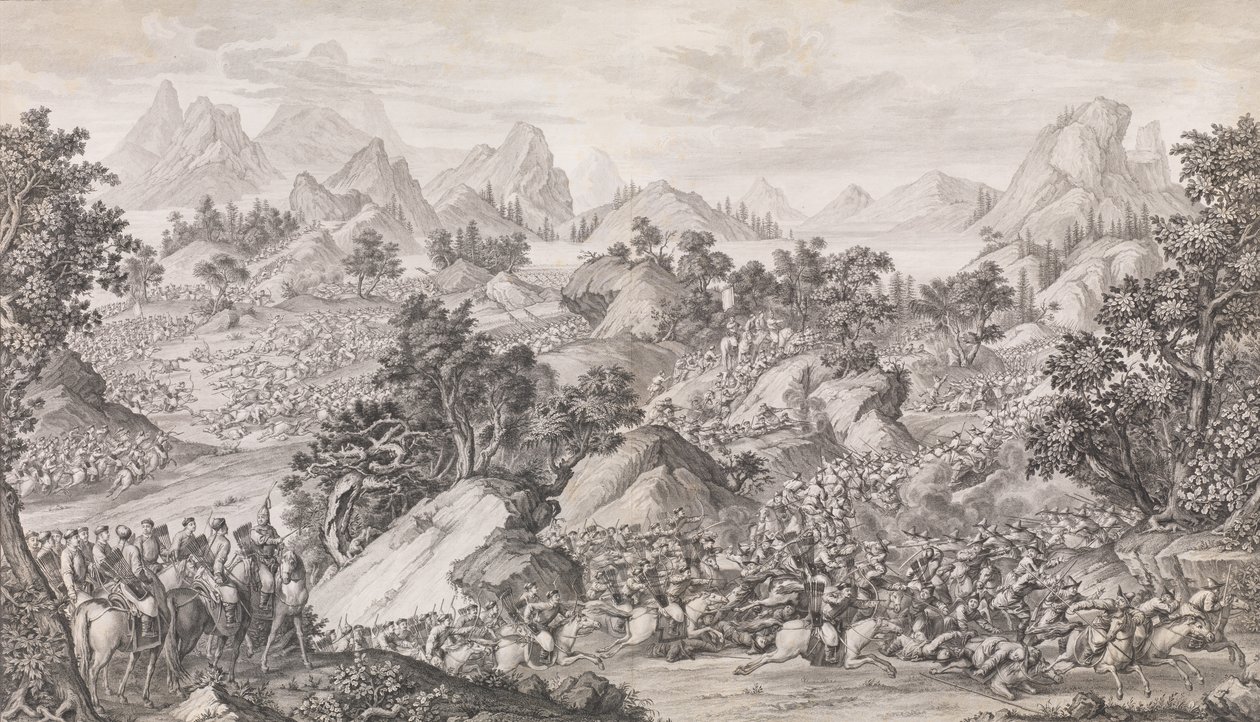 Qos-qulaq Savaşı, 1774. by Benoit Louis Prevost