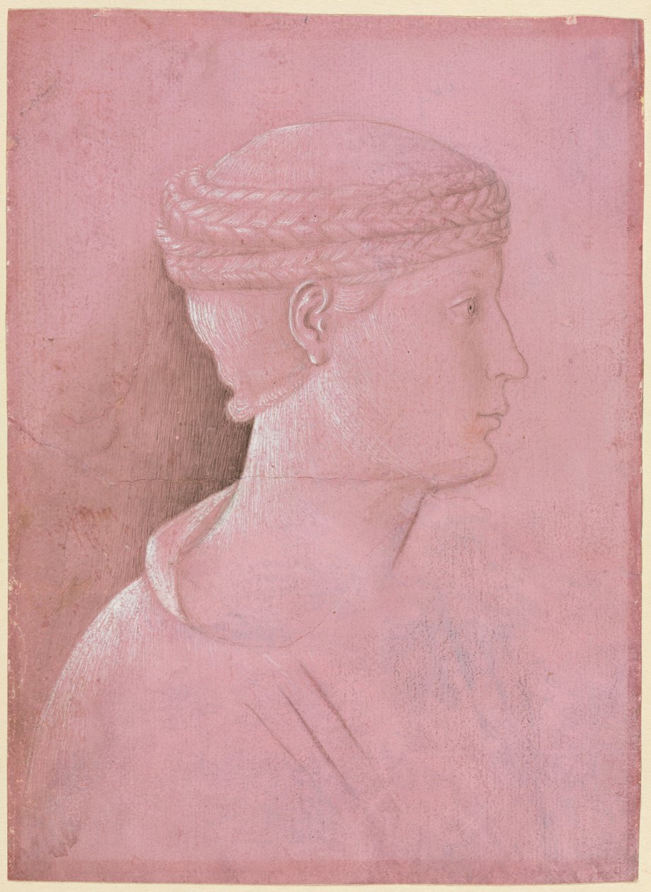 Bir Kadının Büstü (rekto) by Benozzo Gozzoli