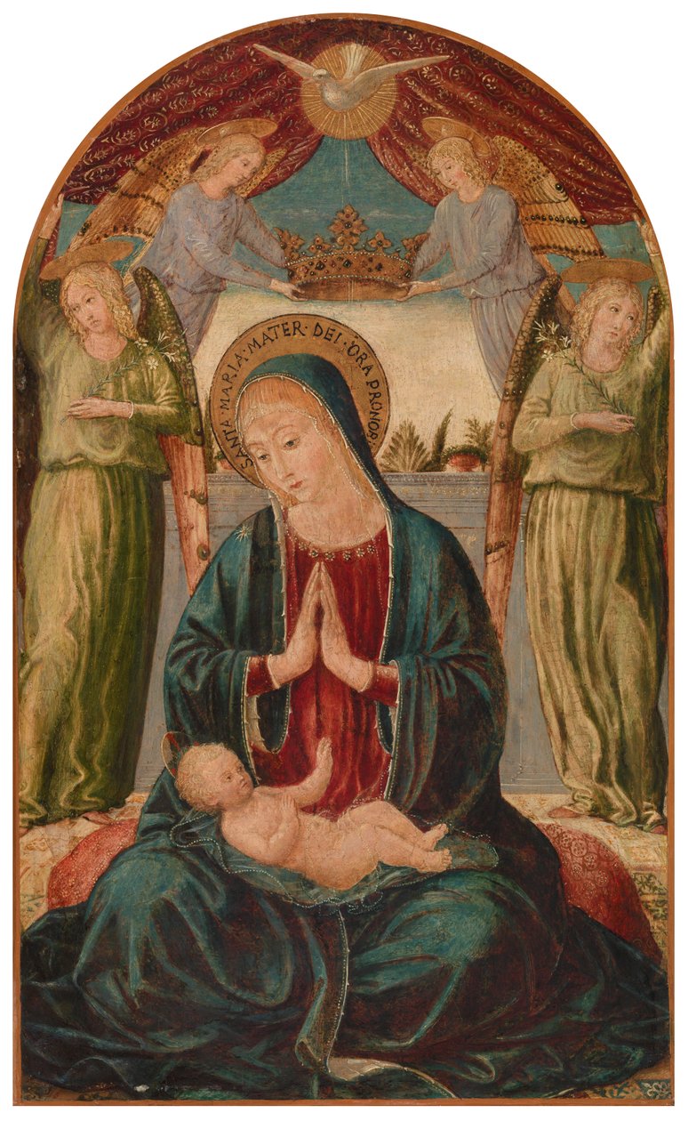 Melekler ile Madonna ve Çocuk by Benozzo Gozzoli