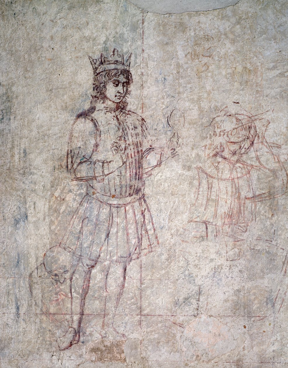 Magi hayranlığı, sinopya detayı by Benozzo di Lese di Sandro Gozzoli