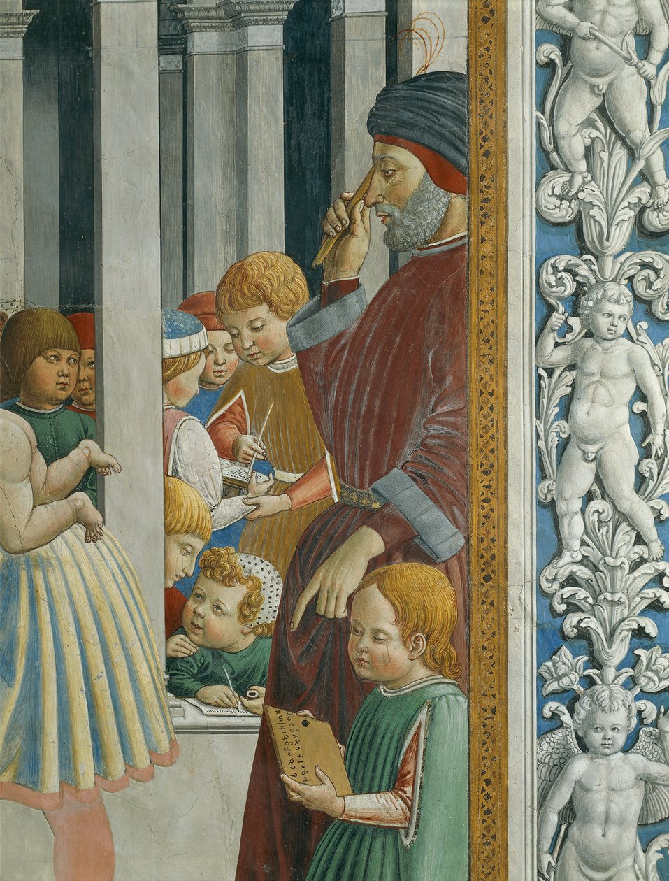 Aziz Augustine Öyküleri: Öğretmen ve öğrenciler by Benozzo di Lese di Sandro Gozzoli