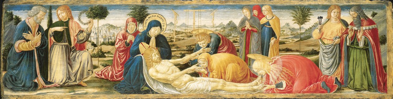 Ölü Mesih Üzerine Ağıt by Benozzo di Lese di Sandro Gozzoli