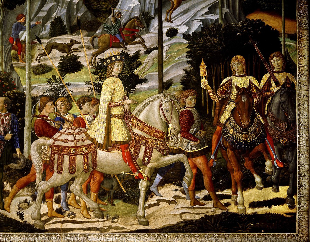 Magi krallarının yolculuğu by Benozzo di Lese di Sandro Gozzoli